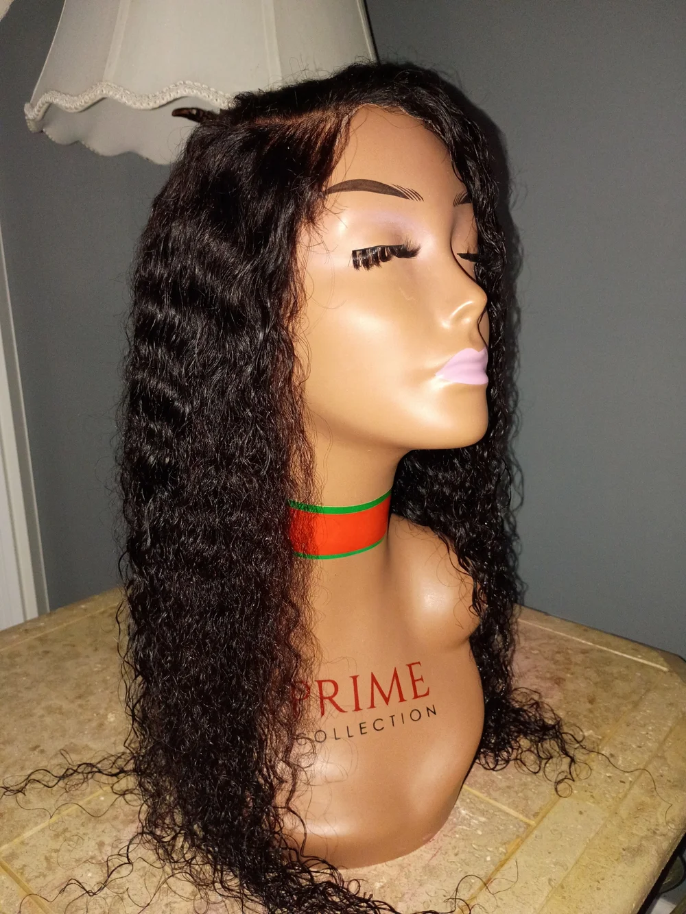 Natural Black Deep Wave Lace Front Wig